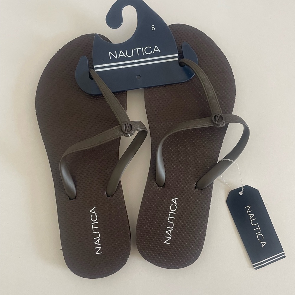 Nautica Dark Brown Sandals size8